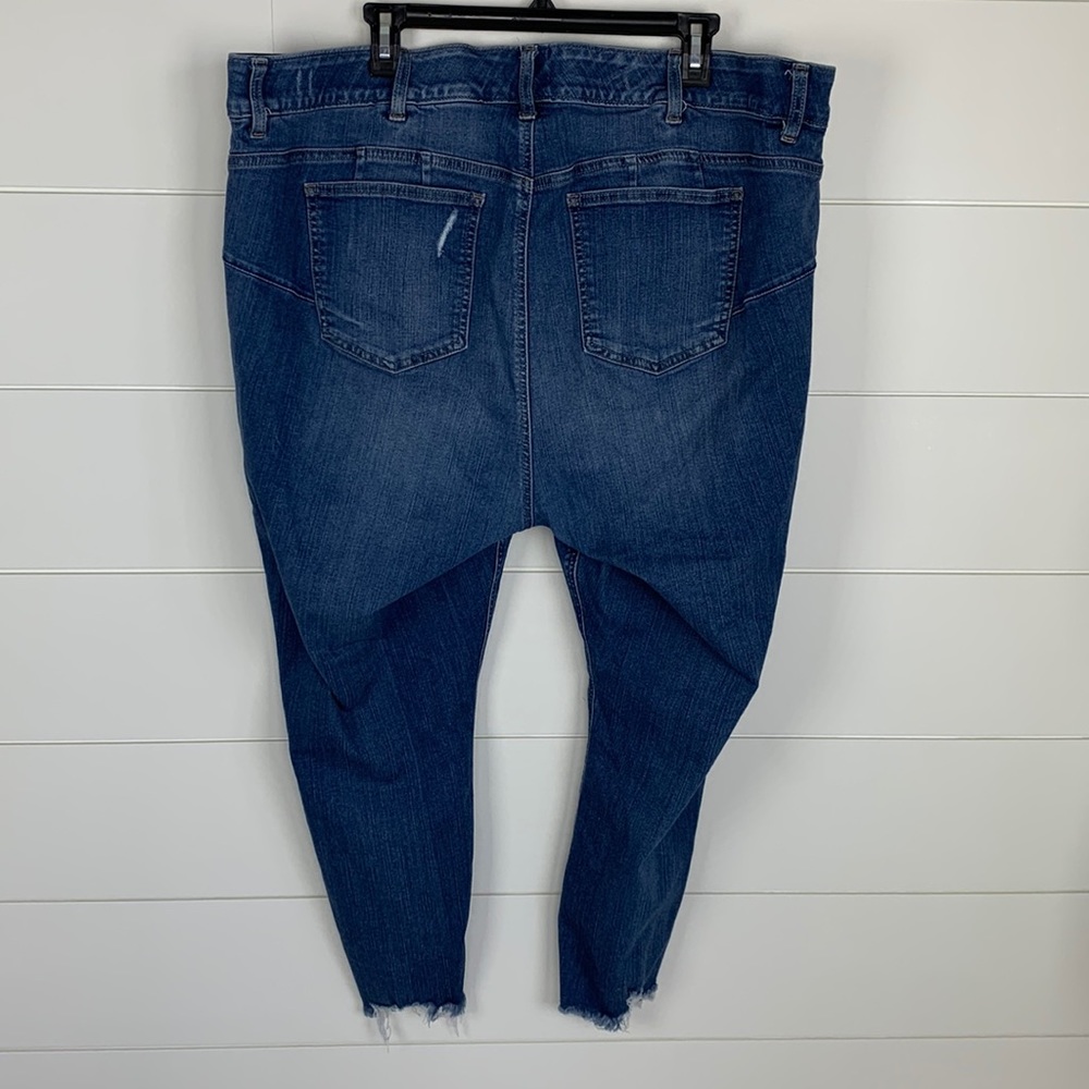 Torrid Women’s High-Rise Bombshell Skinny Stretch Deconstructed Size 24 R - Picture 5 of 16